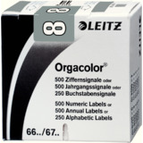 LEITZ ziffernsignal Orgacolor "8", auf Rolle, grau