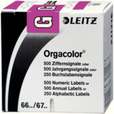 LEITZ buchstabensignal Orgacolor "G", auf Rolle, violett