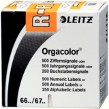 LEITZ buchstabensignal Orgacolor "R", auf Rolle, orange