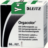 LEITZ buchstabensignal Orgacolor "Y", auf Rolle, dunkelgrn