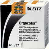 LEITZ buchstabensignal Orgacolor "SCH", auf Rolle, hellbraun