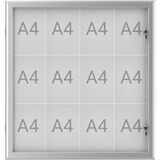 MAUL schaukasten MAULexcite, 12 x DIN A4, Aluminium