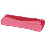 herlitz schlamper-etui Dreikant, aus Polyester, pink/rot