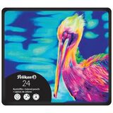 Pelikan sechskant-buntstifte Premium, 24er Metalletui