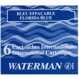 WATERMAN standard Tintenpatronen, blau, lschbar