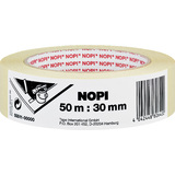 NOPI maler Krepp Papierabdeckband, 30 mm x 50 m, beige