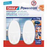 tesa powerstrips Haken large Oval, wei