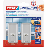 tesa powerstrips Haken large Classic, chrom