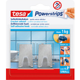 tesa powerstrips Haken small Metall, rechteckig