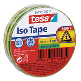 tesa isolierband ISO TAPE, 15 mm x 10 m, grün / gelb