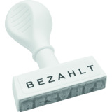 WEDO textstempel "BEZAHLT", Abdruckbreite: 45 mm