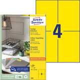 AVERY zweckform Universal-Etiketten, 105 x 148 mm, gelb