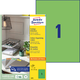 AVERY zweckform Universal-Etiketten, 210 x 297 mm, grn