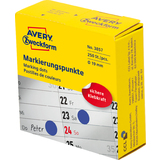 AVERY zweckform Markierungspunkte, 19 mm, blau, Spender