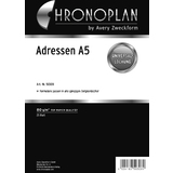 CHRONOPLAN Adressen, din A5, 80 g/qm, 25 Blatt