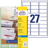 AVERY zweckform Inkjet Adress-Etiketten, 63,5 x 29,6 mm