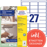AVERY zweckform Universal-Etiketten, 63,5 x 29,6 mm, wei