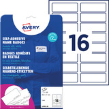 AVERY zweckform Namensetiketten, 88,9 x 31 mm, weiß