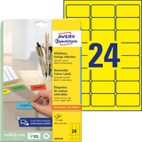 AVERY zweckform Universal-Etiketten, 63,5 x 33,9 mm, gelb