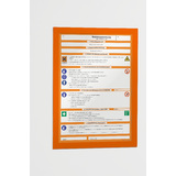 DURABLE magnetrahmen DURAFRAME, din A4, orange, Gropackung