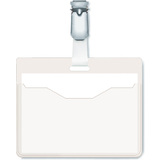 DURABLE Namensschild, oben offen, mit Clip, transparent
