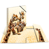 HERMA eckspannermappe Exotische Tiere, A3, Giraffenfreunde