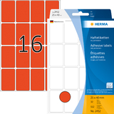 HERMA Vielzweck-Etiketten, 25 x 40 mm, rot, Großpackung