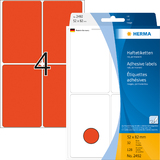 HERMA Vielzweck-Etiketten, 52 x 82 mm, rot, Großpackung
