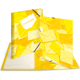 HERMA postmappe mit Gummizug, din A4, Karton, gelb
