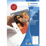 HERMA fotophan Sichthüllen din A4, für fotos 9 x 13 cm, hoch