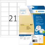 HERMA folien-etiketten SPECIAL, 63,5 x 38,1 mm, transparent