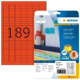 HERMA universal-etiketten SPECIAL, 25,4 x 10 mm, rot