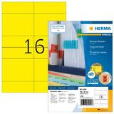 HERMA universal-etiketten SPECIAL, 105 x 37 mm, gelb