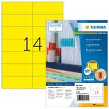 HERMA universal-etiketten SPECIAL, 105 x 42,3 mm, gelb