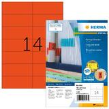 HERMA universal-etiketten SPECIAL, 105 x 42,3 mm, rot