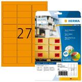 HERMA universal-etiketten SPECIAL, 63,5 x 29,6 mm, orange