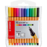 STABILO fineliner point 88 Mini, 12er Kunststoffetui