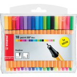 STABILO fineliner point 88 Mini, 18er Kunststoffetui