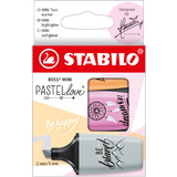 STABILO textmarker BOSS mini Pastellove 2.0, 3er Kartonetui