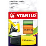 STABILO textmarker BOSS MINI, 3er Kartonetui