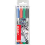 STABILO permanent-marker Write-4-all, M, 4er Kunststoff-Etui