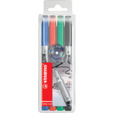 STABILO permanent-marker Write-4-all, F, 4er Kunststoffetui