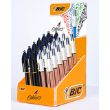 BIC druckkugelschreiber 4 Colours, 24er Display