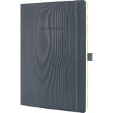 sigel notizbuch Conceptum, din A4, liniert, grau