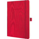 sigel notizbuch Conceptum, din A5, kariert, rot