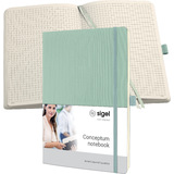 sigel notizbuch Conceptum, din A4, kariert, mint