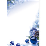 sigel weihnachts-motiv-papier "Blue Harmony", A4, 90 g/qm