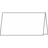 sigel Tischkarte, hochwei, 185 g/qm, 100 x 60/120 mm