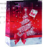 sigel Weihnachts-Geschenktüte "Sparkling Tree", klein