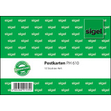 sigel vordruck "Postkarten", a6 quer, 10 Blatt, im Heft